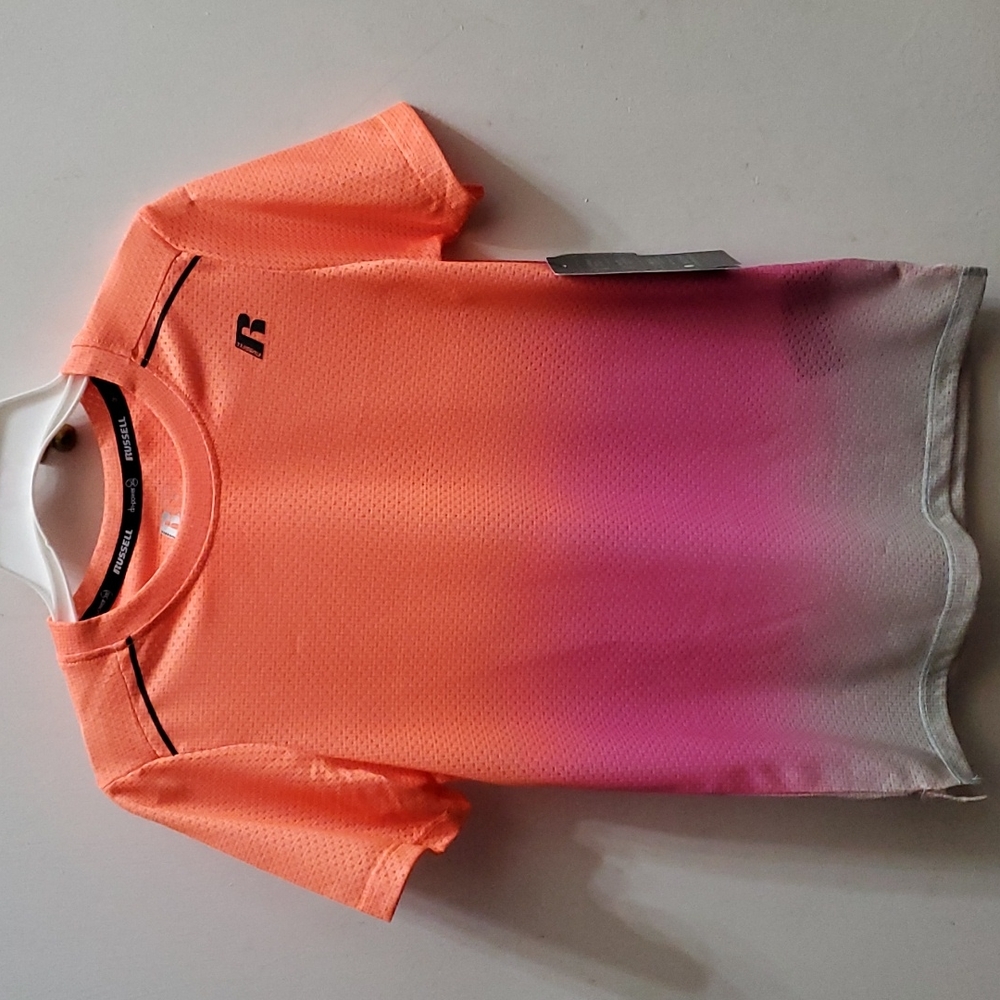Boys printed tee. Dri-power 360.  Reflective. Increased visibility in low light
